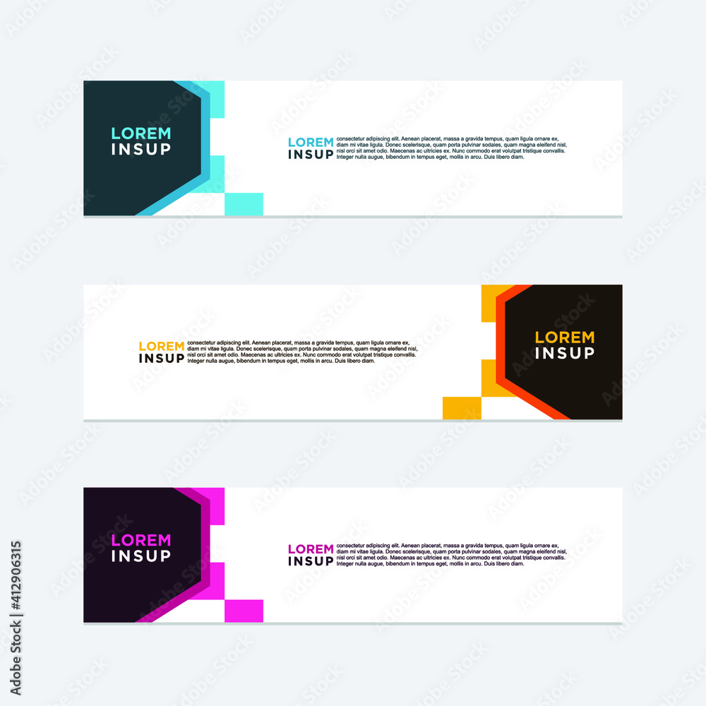 abstract geometric web design banner template isolated on dark grey background abstract geometric web design banner template isolated on dark grey background