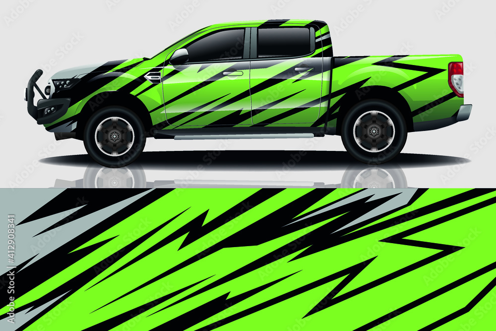 Car wrap graphic racing abstract background for wrap and vinyl sticker