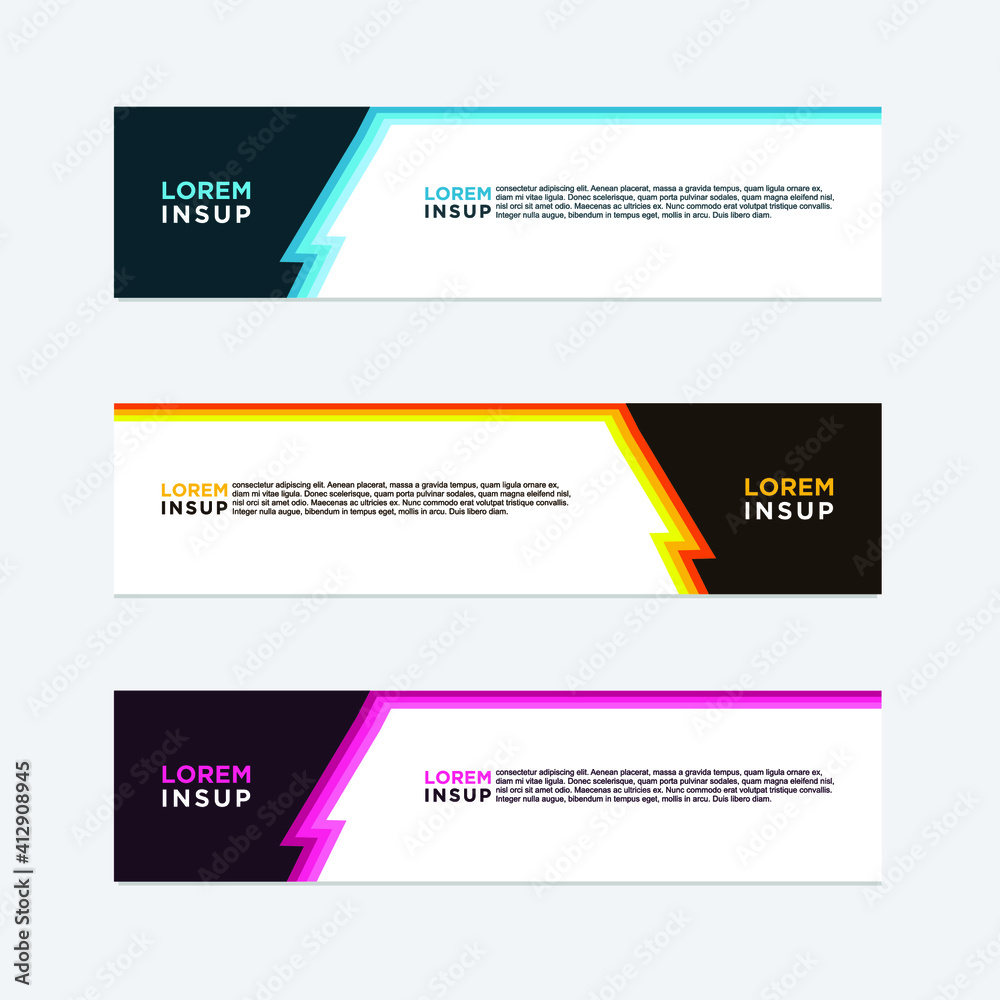abstract geometric web design banner template isolated on dark grey background abstract geometric web design banner template isolated on dark grey background