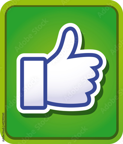 PICTO ASCENSEUR POUCE J'AIME VERT