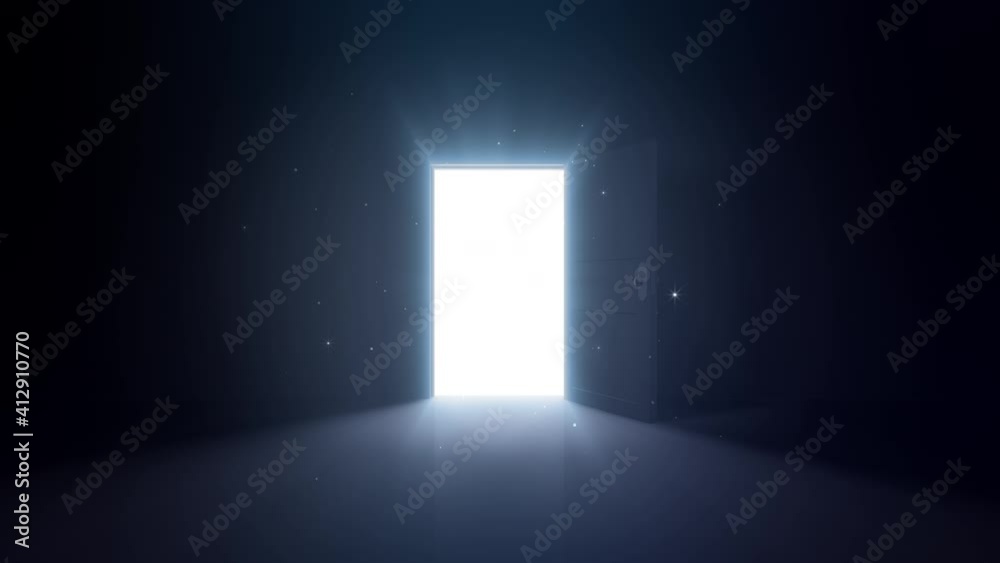 Door Opening to the brilliant Future, way to Heaven and Success.