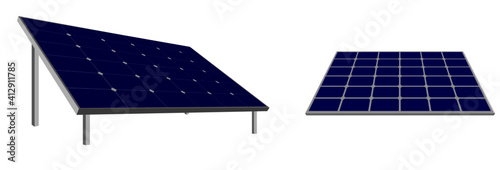 Solar Panel 3D Illustration