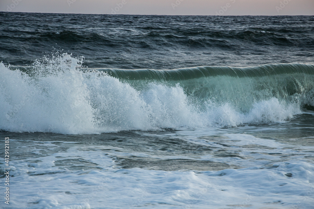 waves on the beach