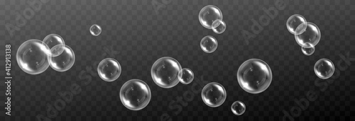 Fototapeta Vector soap bubble
