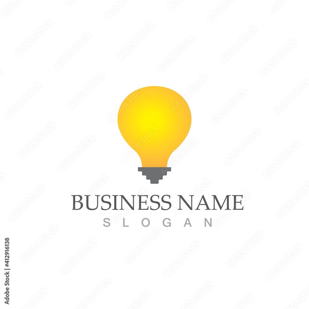 Naklejka premium light bulb symbol icon