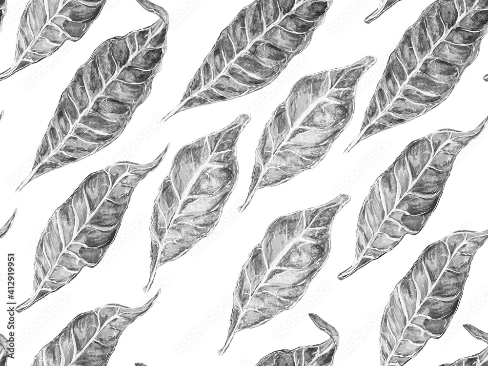 Bio Jasmin Seamless Pattern. Bio Jasmin Seamless Pattern.