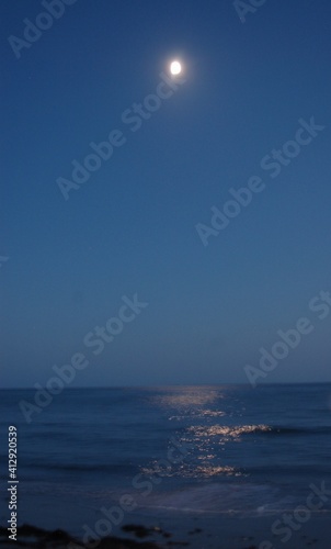 Moon over the sea