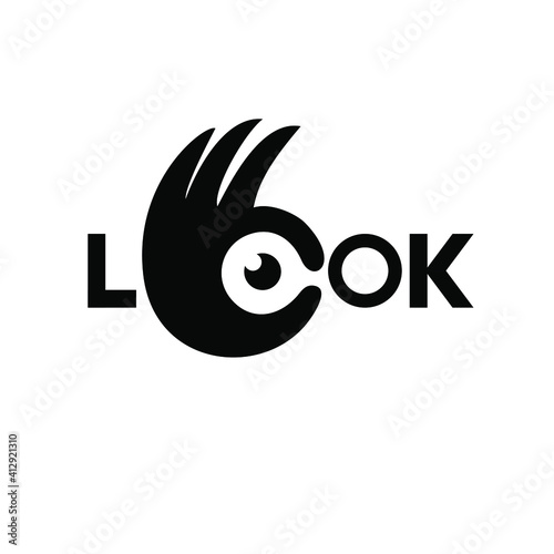 look logo icon design illustration