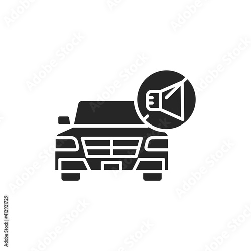 Soundproof car color line icon. Pictogram for web page, mobile app, promo.