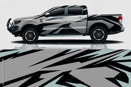 Car wrap graphic racing abstract background for wrap and vinyl sticker