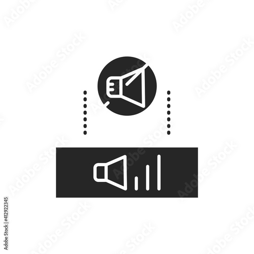 Soundproofing color line icon. Pictogram for web page