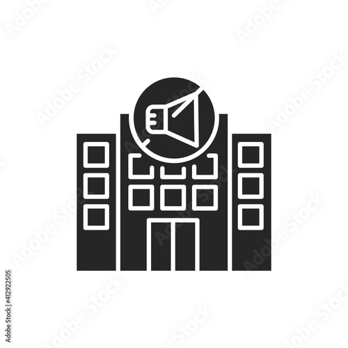 Soundproof apartment color line icon. Pictogram for web