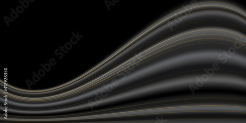 black wave background with gold colored vertical lines.