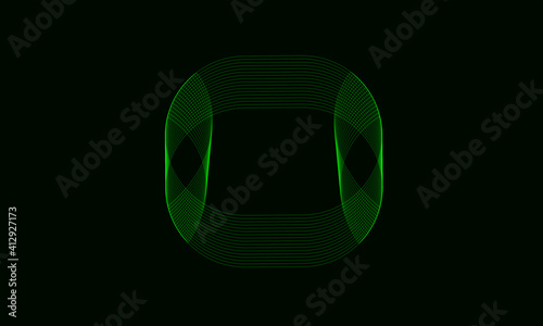 Desktop Background Vector 4k - black and green geometrical shape