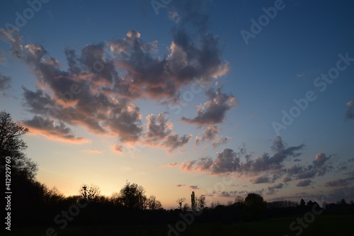 Cloudy sunset