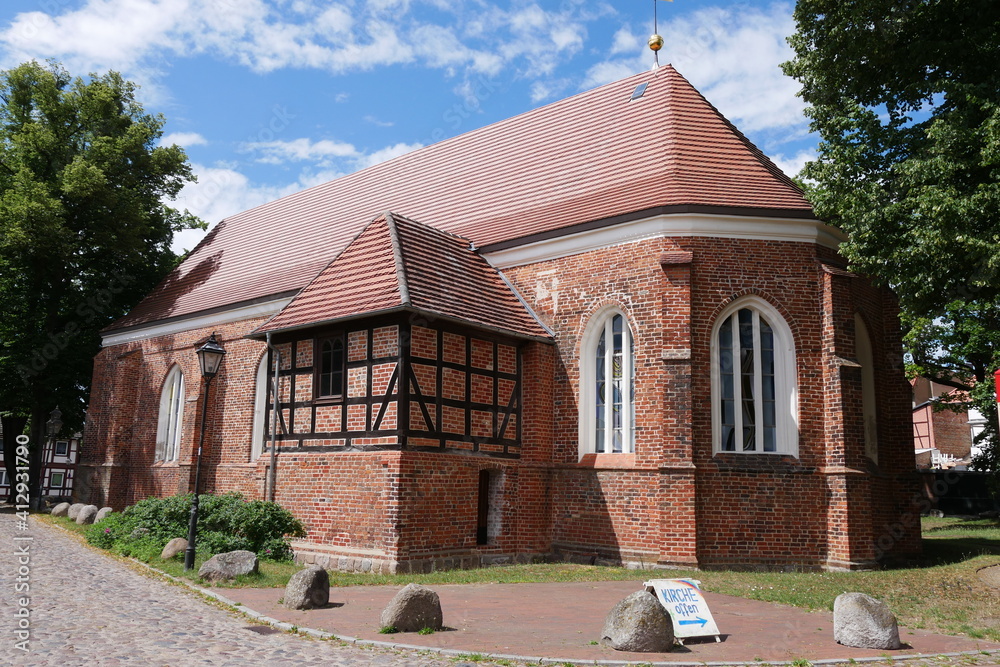 Marienkirche in Neustadt-Glewe in Mecklenburg und Vorpommern