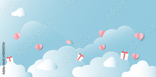 Vector symbols of love for Happy Women's, Mother's, Valentines Day, birthday greeting card design. And space for your messages