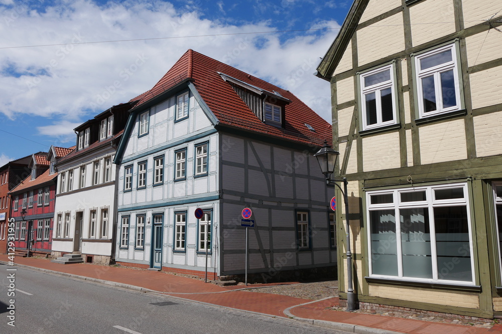 Kirchplatz in Neustadt-Glewe in Mecklenburg und Vorpommern