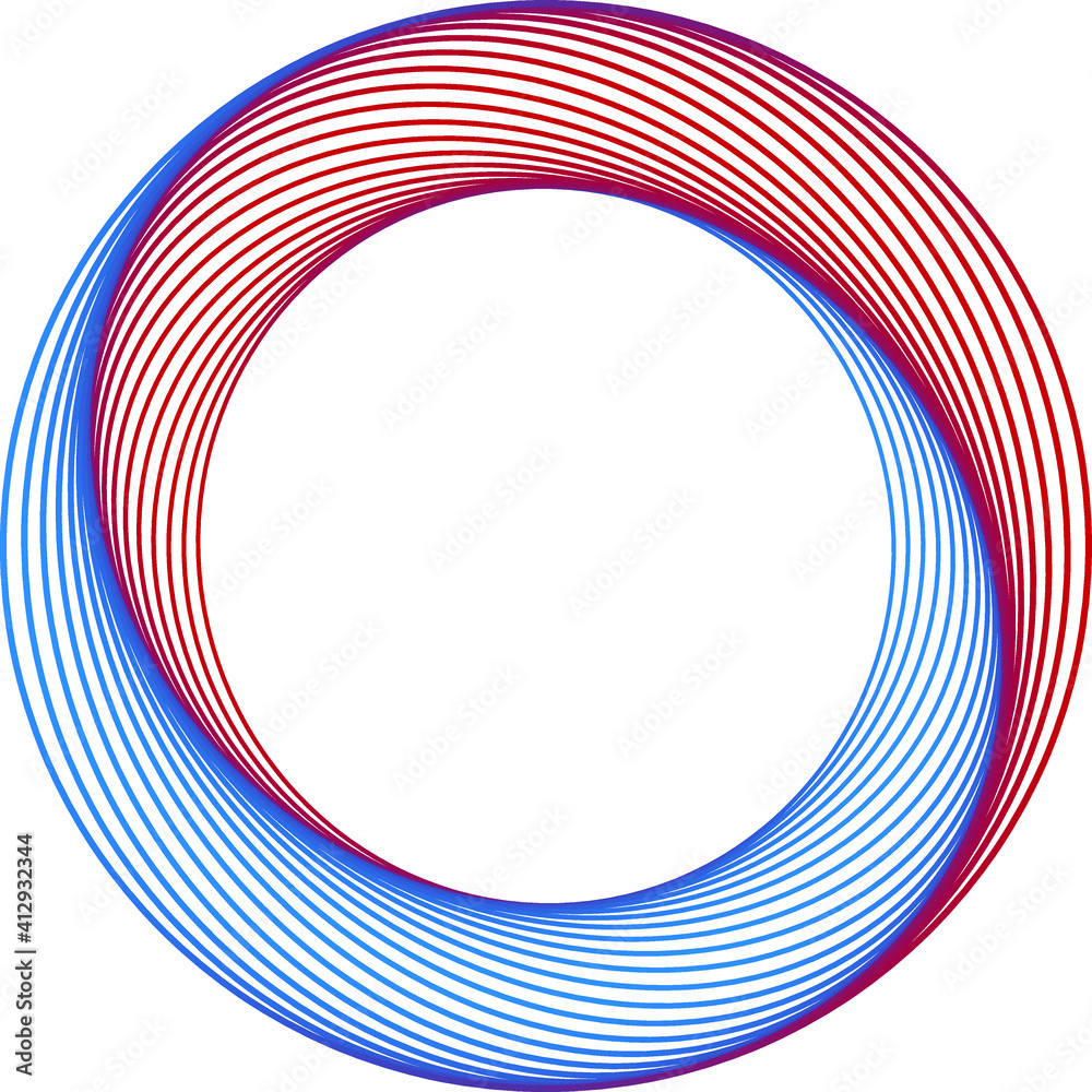 Abstract geometric overlapping circular shapes 