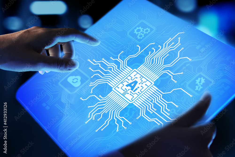 AI, Machine learning, Big data analysis and automation technology in business and industrial manufacturing concept AI, Machine learning, Big data analysis and automation technology in business and industrial manufacturing concept