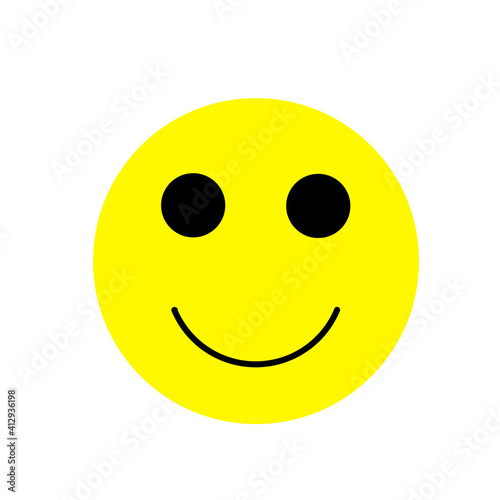 Yellow smiling face illustration
