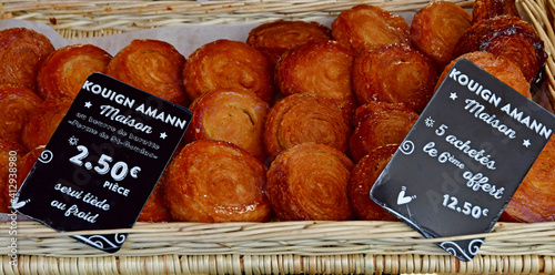 Saint Malo, France - september 7 2020 : kouign amann