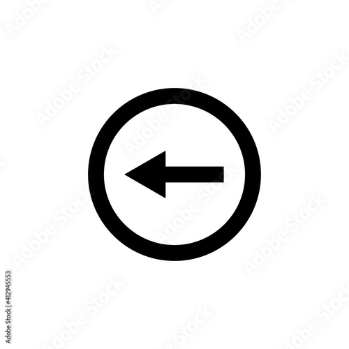 Free Download Circle line icon with arrow, back symbol. Editable stroke. simple illustration mobile concept app line icon and web design. Editable stroke. Design template vector - GFXLoad