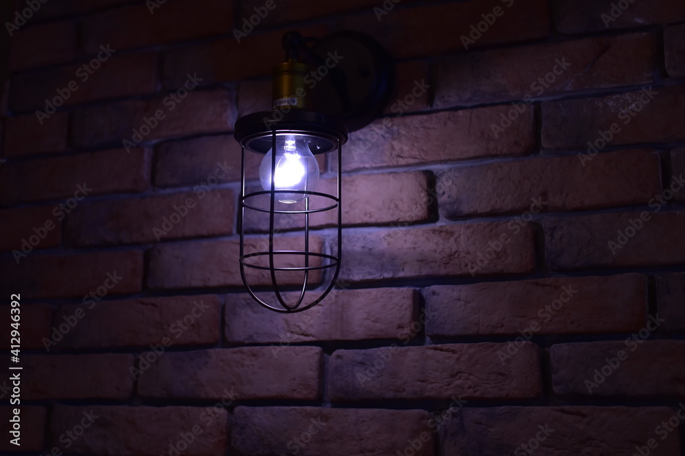 old lantern on the wall old lantern on the wall