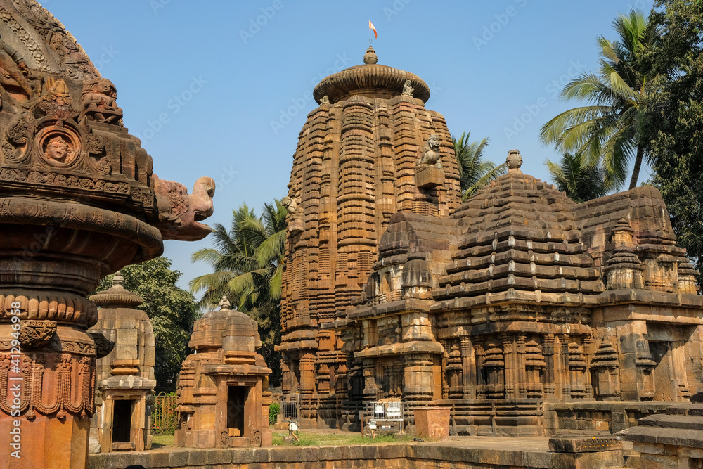 Naklejka premium Mukteshwar Temple is a 10th century Hindu temple dedicated to Shiva, located in Bhubaneswar, Odisha, India.