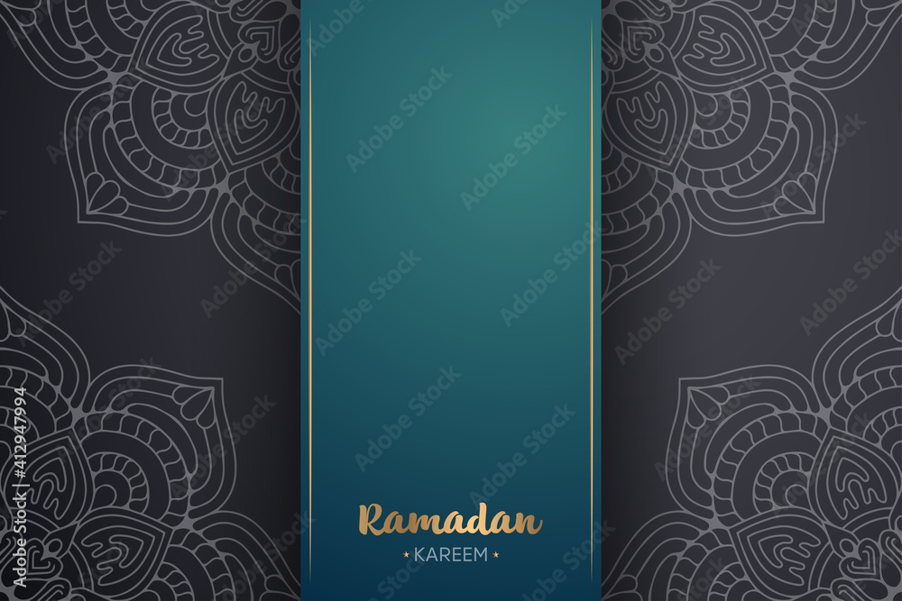 Ramadan kareem background with mandala ornament Ramadan kareem background with mandala ornament