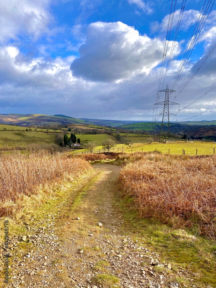 Looking away from Maesteg golf club Looking away from Maesteg golf club