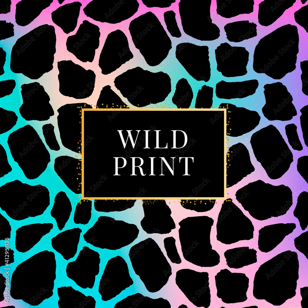 Zebra gradient giraffe dalmatian pattern, animal print wild fashion color  vector de Stock | Adobe Stock