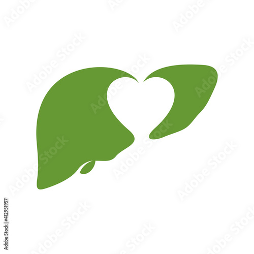 Liver with love logo vector template, Creative Liver logo design concepts