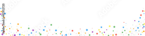 Festive decent confetti. Celebration stars. Joyous