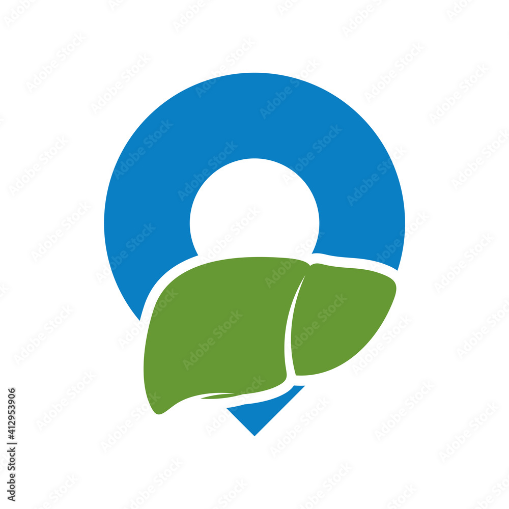 Point Liver logo vector template, Creative Liver logo design concepts Point Liver logo vector template, Creative Liver logo design concepts