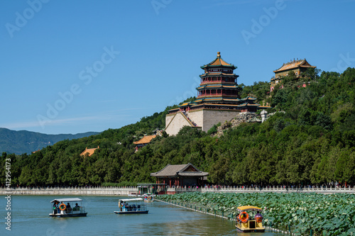 Beautiful Landscape view of the Imperial Summer Palace  Beijing  China