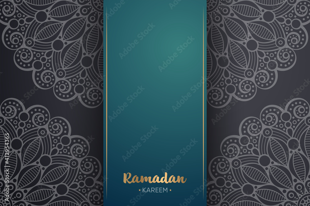 Ramadan kareem background with mandala ornament Ramadan kareem background with mandala ornament