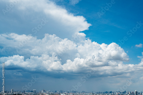 White cloud background and blue sky photo © wedninth