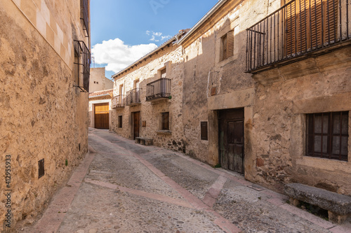 Fototapeta Naklejka Na Ścianę i Meble -  Streets of the medieval town of Pedraza in the province of Segovia (Spain)