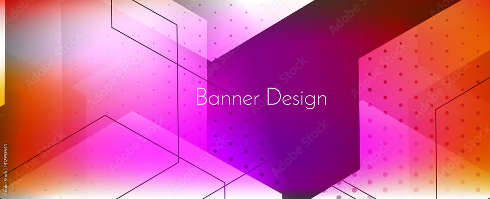 Modern stylish colorful abstract geometric elegant banner pattern background Modern stylish colorful abstract geometric elegant banner pattern background