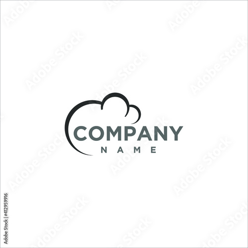 cloud logo, icon, icon technology cloud, symbol simple clean and stylish full tech, cloud branding