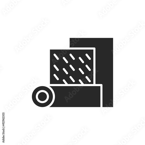 Thermal insulation and warming house color line icon. Pictogram for web page, mobile app, promo.