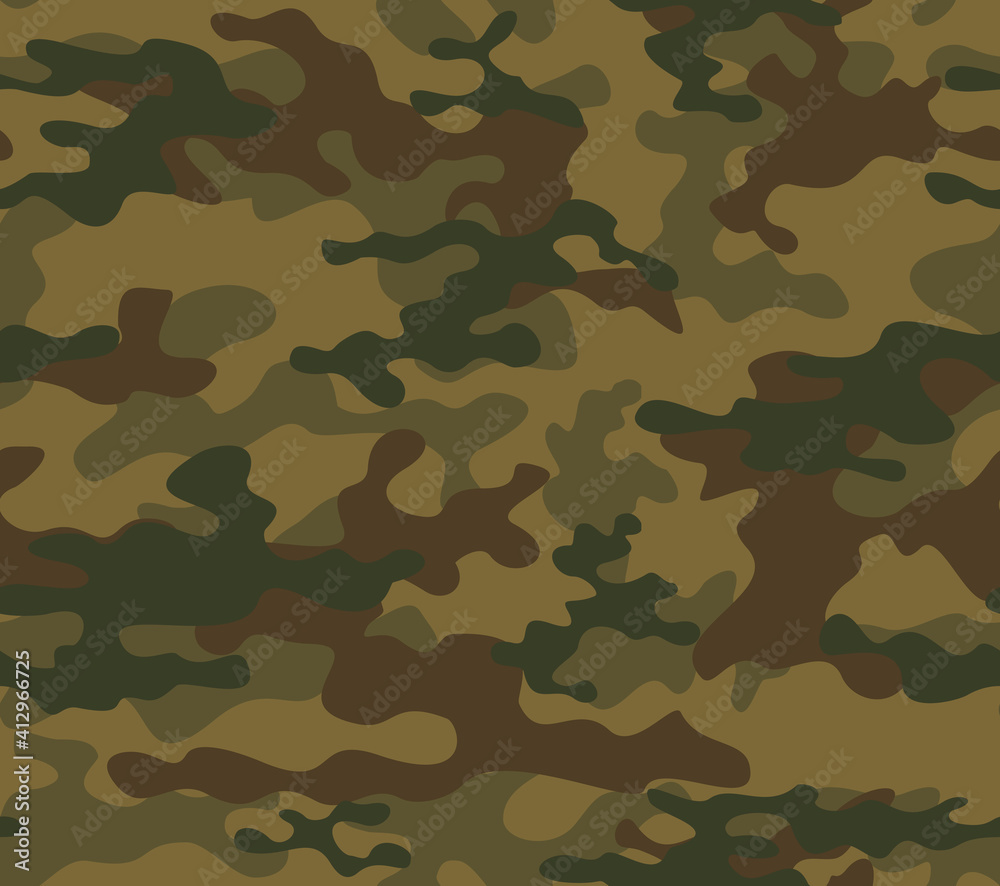 Army camouflage vector illustration seamless pattern.
Army camouflage vector illustration seamless pattern.