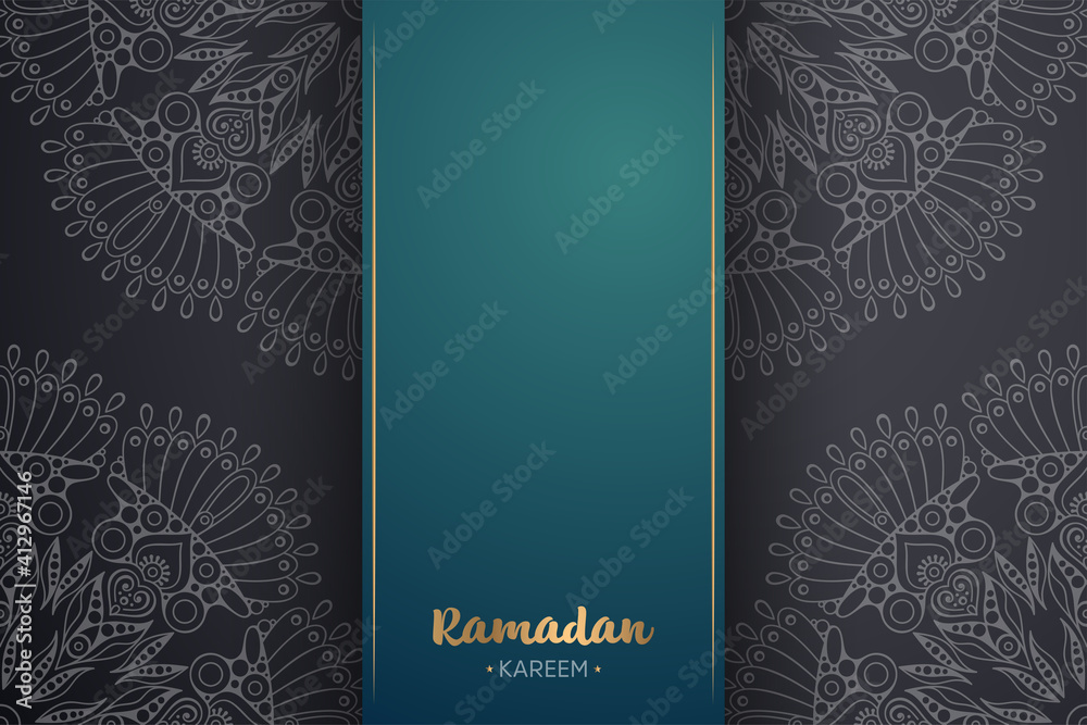 Ramadan kareem background with mandala ornament Ramadan kareem background with mandala ornament