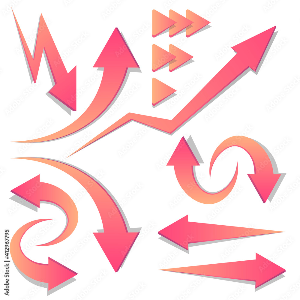 A set of arrows. A set of arrows.