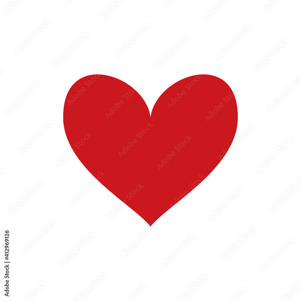 Love Heart Icon Design Template