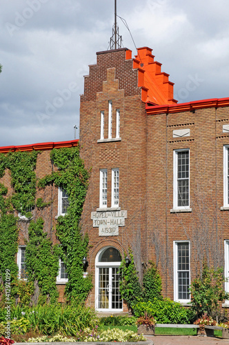 Quebec; Canada- june 25 2018 : old city hall of Dolbeau Mistassini photo