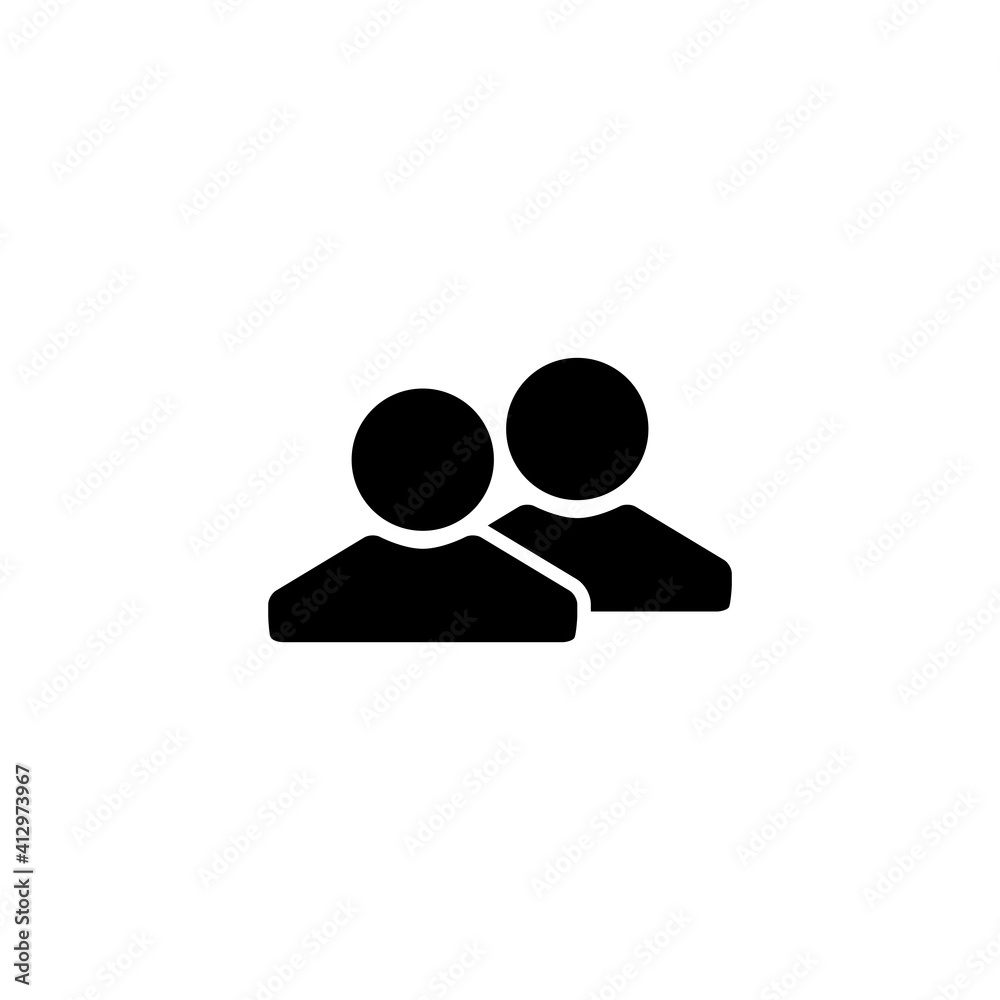 People Connection Vector Design Icon Template People Connection Vector Design Icon Template