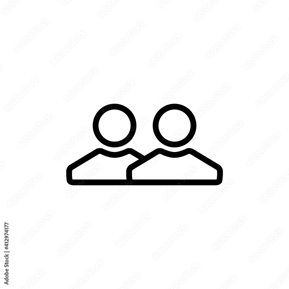 People Connection Vector Design Icon Template People Connection Vector Design Icon Template