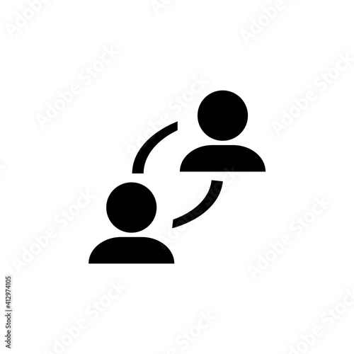 People Connection Vector Design Icon Template